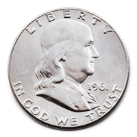 Franklin silver half dollar coin