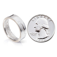 1964 Silver Quarter and Coin Ring