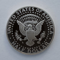 Silver Proof Kennedy Half Dollar Coin - Reverse