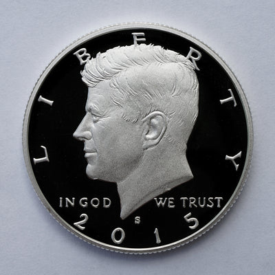 2015 Silver Proof Kennedy Half Dollar Coin - Obverse