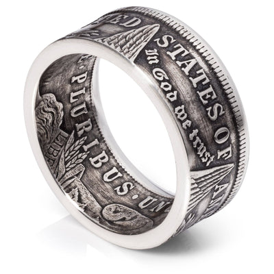Morgan Silver Dollar Ring | Silver Coin Ring | Coin Jewelry