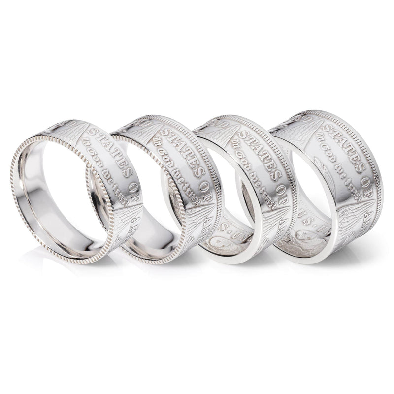 Silver Dollar Ring - Comfort Fit - Polished Finish