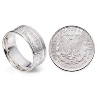Silver Dollar Ring - Comfort Fit - Polished Finish