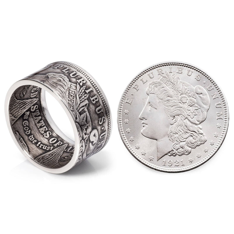 Morgan Silver Dollar Ring | Silver Coin Ring | Coin Jewelry