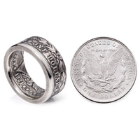 Morgan Silver Dollar Ring | Silver Coin Ring | Coin Jewelry