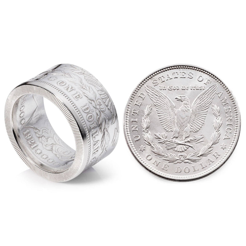Morgan Silver Dollar Ring | Silver Coin Ring | Coin Jewelry