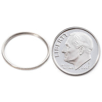Silver dime coin ring next to a silver dime coin | Silver Coin Ring | Coin Jewelry | Stackable Ring