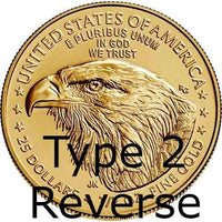 Type 2 - Gold Coin Ring American Eagle Ring Handmade from 22K Gold American Eagle Coin 1 oz - Polished Finish - Tails