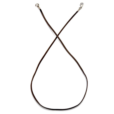 Deerskin Leather Necklace with Sterling Silver Lobster Clasp