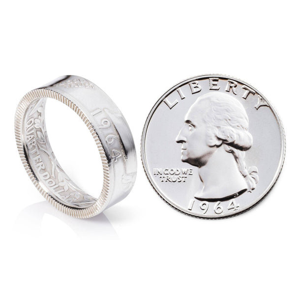 Quarter Ring - 'Heads' - Polished - 1954-1964: Ring from a Quarter ...